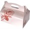 18851 Lot de 20 boites a  patisserie rectangulaires en Carton avec poignee Rose 20 x 13 x 9 cm