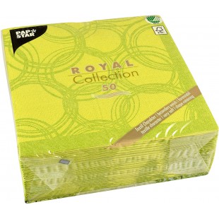 86495 Serviettes en Papier, Mouchoir, Vert Citron, 7,8 x 20 x 20 cm