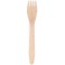 Generique 25 FOURCHETTES Bois BIODeGRADABLE 16CM Naturel
