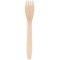 Generique 25 FOURCHETTES Bois BIODeGRADABLE 16CM Naturel