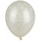  Ballons baudruche"Just Married", ivoire metallique