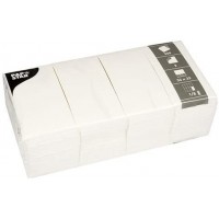 250 Serviettes, 2 plis pliage 1/8 33 cm x 33 cm blanc