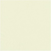 82895 Serviettes Creme 25 x 25 cm