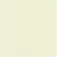 82895 Serviettes Creme 25 x 25 cm