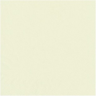 82895 Serviettes Creme 25 x 25 cm