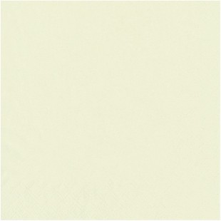 82895 Serviettes Creme 25 x 25 cm