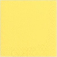 82896 Serviette Jaune 25 x 25 cm