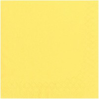 82896 Serviette Jaune 25 x 25 cm