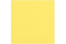 82896 Serviette Jaune 25 x 25 cm