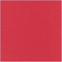 82898 Serviette Rouge 25 x 25 cm