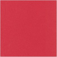 82898 Serviette Rouge 25 x 25 cm