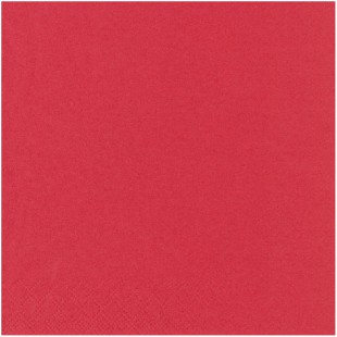 82898 Serviette Rouge 25 x 25 cm