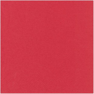 82898 Serviette Rouge 25 x 25 cm