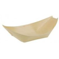 Einweggeschirr & Besteck Lot de 50 Bols en Bois biodegradables 14 x 8,2 cm