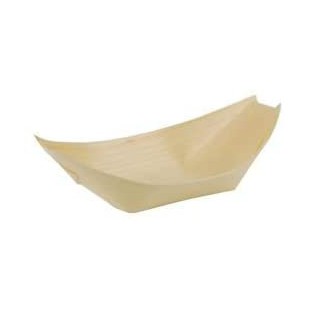 Einweggeschirr & Besteck Lot de 50 Bols en Bois biodegradables 14 x 8,2 cm