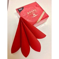 86238, Serviettes Tissue, Rouge, 5.8 x 12,5 x 12,5 cm