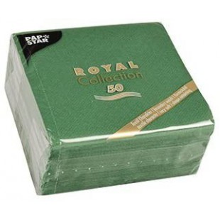 86239, Serviettes Tissue, Vert fonce, 5.8 x 12,5 x 12,5 cm