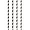 Papstar Pailles en papier pur 6 mm 24 cm Noir et blanc