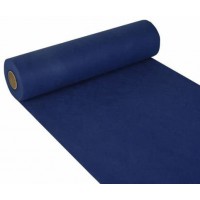 Tisch-Deko - chemins de Table, Semblable au Tissu Non tisse, Soft Selection de 24 MX 40 cm en Bleu fonce dans Le Rouleau