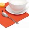 , Lot de 50 serviettes Royal Collection - Pliage 1/4 - 40 x 40 cm - Nectarine - 84813