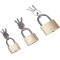 Mannesmann Lot de 3 cadenas en laiton